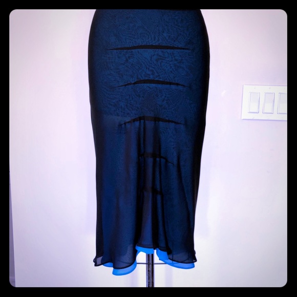 Lawrence Steele Dresses & Skirts - Bias silk chiffon skirt.